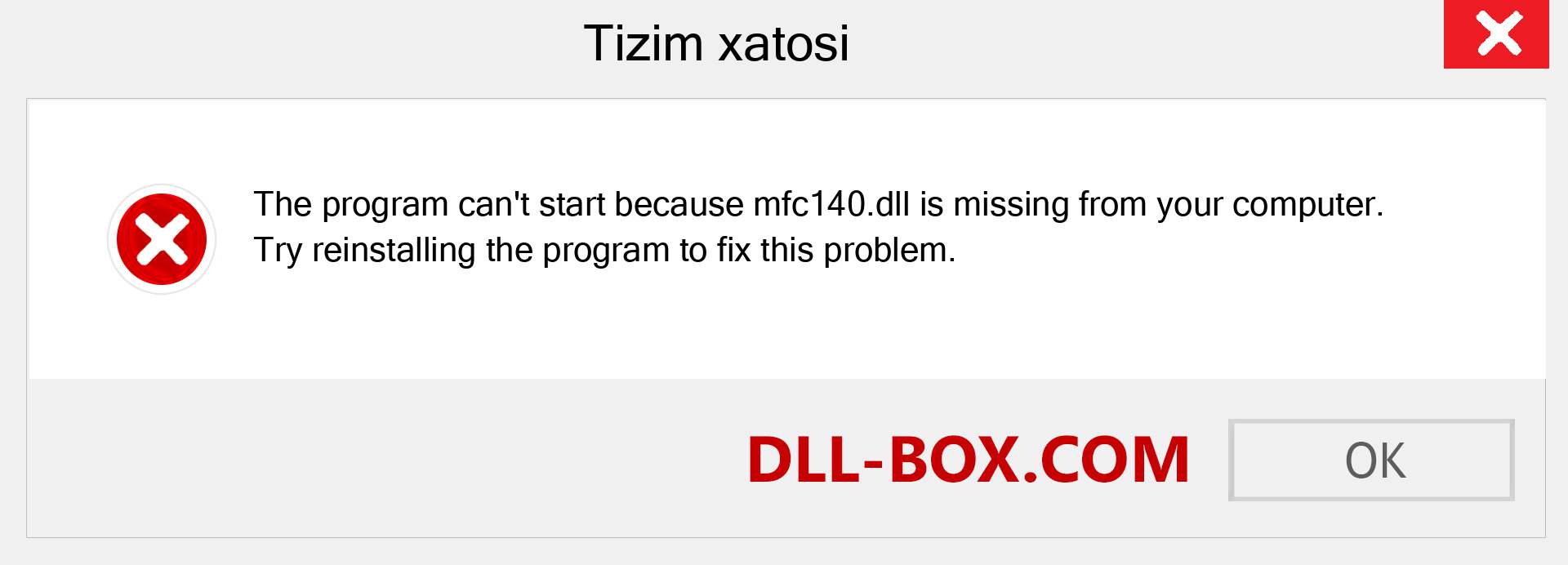 mfc140.dll fayli yo'qolganmi?. Windows 7, 8, 10 uchun yuklab olish - Windowsda mfc140 dll etishmayotgan xatoni tuzating, rasmlar, rasmlar